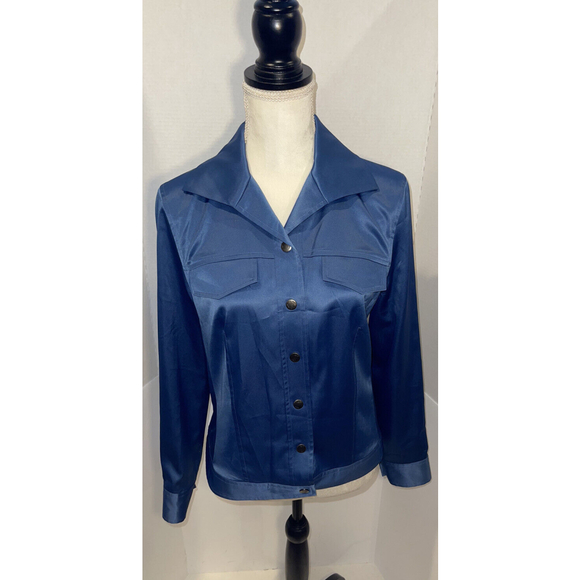 Women’s August Silk Logic Button Up Jacket - Picture 1 of 3